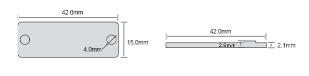 耐高溫RFID標(biāo)簽尺寸